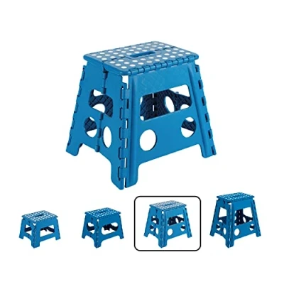 Afbeelding van ARREGUI TB 032 A Klapkruk voor keuken of badkamer, kleine trap, kinderkruk, kruk, opstapkruk volwassenen en kinderen (tot 150 kg), 32 cm hoog, blauw