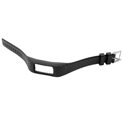 Afbeelding van vhbw Vervangende armband compatibel met Garmin Vivofit 1, 2 fitnesshorloge, smartwatch 17,5 22,5 cm, ruitpatroon, siliconen, zwart