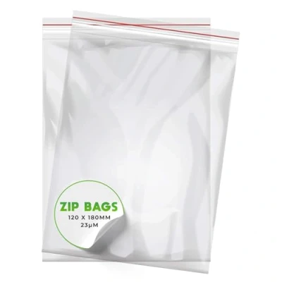 Afbeelding van V1 Trade Zip Zakjes Set 100 Stuks 120 x 180 mm Stevige Hersluitbare voor Betere Organisatie Afsluitbare Plastic