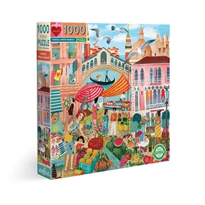 Afbeelding van eeBoo Puzzle 1000 pcs Venice Open Market (EPZTVCE)