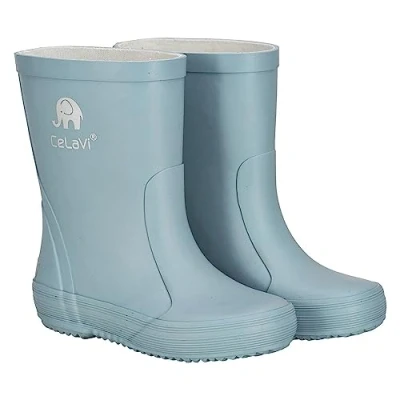 Afbeelding van Celavi Basic Wellies Solid Rain Boot voor jongens, blauw (smoke blue), 23 EU