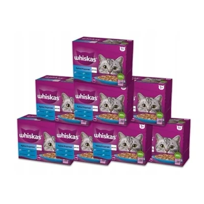 Afbeelding van Whiskas 1+ Vis Selectie Gelei 24x85g