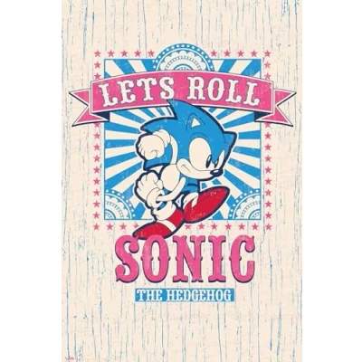 Afbeelding van Poster Sonic Lets Roll 61x91,5cm