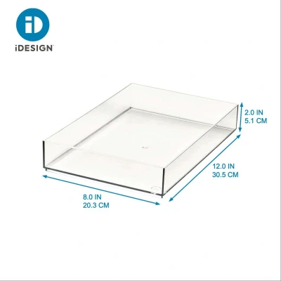 Afbeelding van Opbergbox iDesign Sarah Tanno Transparant (20 x 25 5 cm)