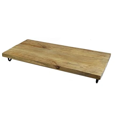 Afbeelding van Mango serveerschaal 50x25 cm massief houten dienblad serveerplank