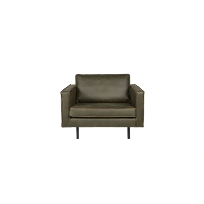 Afbeelding van BePureHome Rodeo fauteuil army Leer