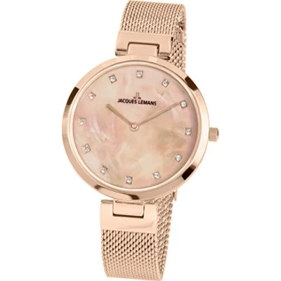 Afbeelding van Jacques Lemans Horloge Rose goldcoloured, Dames, Maat: One Size, gold coloured