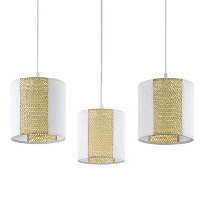 Afbeelding van EGLO Hanglamp Arnhem Ø 96x H130 cm / excl. 3x E27 (elk max. 40 W) zeegras, sterk papier (1 stuk)