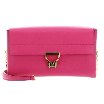 Afbeelding van COCCINELLE Leren Schoudertas Arlettis Handbag New Fucsia Roze