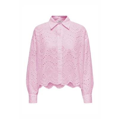 Afbeelding van ONLY Onlvalais LS Overhemdblouse, Dames, Maat: Medium, Rosa