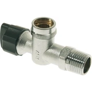 Afbeelding van VSH gasaansluitkraan haaks M24x1.5 x 1/2&quot; bu.dr. mess.chr.