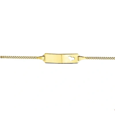 Afbeelding van Gouden graveer armbandje 4012023 9 11 cm