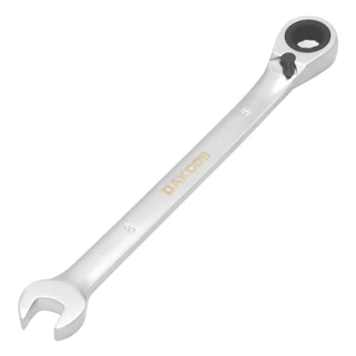 Afbeelding van DAKCOS Vaste kop Omkeerbare Ratelsleutel 8mm Ratcheting Combinatiesleutel Chroom Vanadium Staal