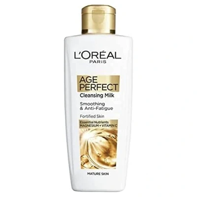 Afbeelding van L&#039;Oreal Paris Age Perfect Smoothing &amp; Anti Vermoeidheid Vitamine C Reinigende Melk 200 ml