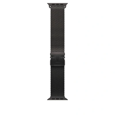 Afbeelding van Apple Watch Strap 49mm Black Titanium Milanese Loop M (155 185mm)