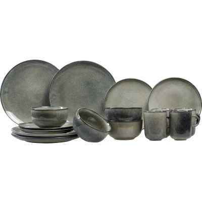 Afbeelding van Salt &amp; Pepper Serviesset Meridian Groen/Blauw 16 Delig