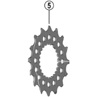Afbeelding van SHIMANO Uniseks volwassenen CS M8100 tandsel, zwart, eenheidsmaat