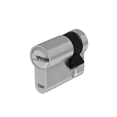 Afbeelding van Yale Europese halve cilinder voor slot YC202KD351005N1, vernikkeld, 35/10 mm, 5 sleutels met snake piste, 14 pinnen