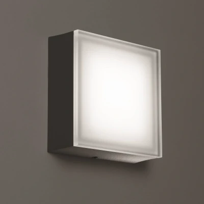 Afbeelding van LCD LED buitenwandlamp 1426 grafiet 20 x cm