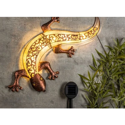 Afbeelding van Hi LED Solar Gecko wandlamp