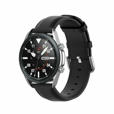 Afbeelding van Garmin Venu / Sq Sq2 2 plus Classic leren bandje Zwart