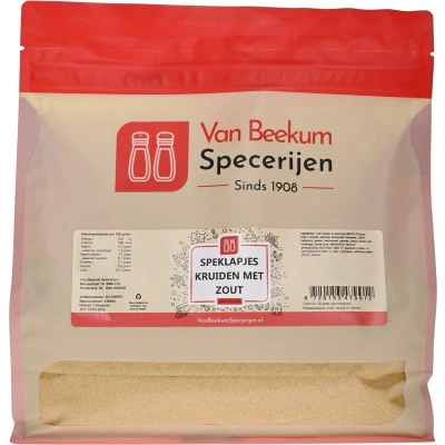 Afbeelding van Van Beekum Specerijen Speklapjes Kruiden Met Zout 1 kilo (hersluitbare stazak)