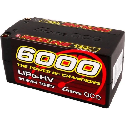 Afbeelding van Gens ace LiPo accupack 15.2 V 6000 mAh Aantal cellen: 4 130 C Box hardcase 5 mm bus