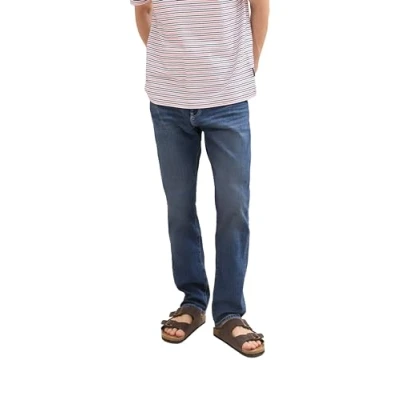 Afbeelding van TOM TAILOR Josh Regular Slim Jeans voor heren, 10281 Mid Stone Wash Denim, 33W / 32L