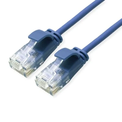 Afbeelding van ROLINE GREEN UTP patchkabel Cat.6A (Class EA), LSOH, extra dun, blauw, 1 m