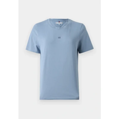 Afbeelding van Tommy Hilfiger FLAG TEE Tshirt basic, Dames, Maat: XXS, Brisk blue