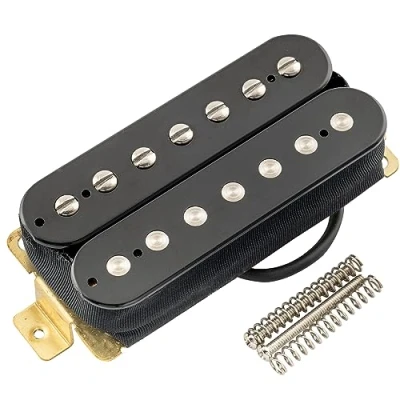 Afbeelding van Artec HBA117 Alnico 5 Ongecoverde Humbucker Element Hals Pickup 9,2K voor 7 Snarige Elektrische Gitaar, Zwart