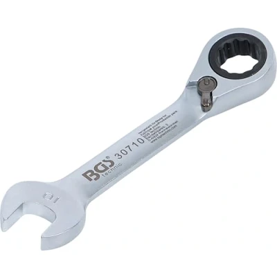 Afbeelding van BGS 30710 Ratel ringsteeksleutel kort omschakelbaar 10 mm