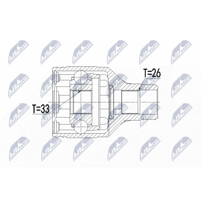 Afbeelding van Aandrijfas koppelingssetPASCAL G88012PC