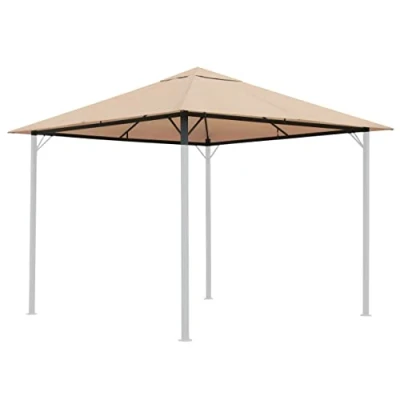 Afbeelding van Vervangend dak voor tuinpaviljoen, 3 x m, zandkleurig antiek paviljoendak, vervangende