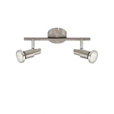 Afbeelding van Briloner Leuchten COOL Plafondlamp 2 lichts Spots draaibaar en Zwenbaar Metaal Mat Nikkel