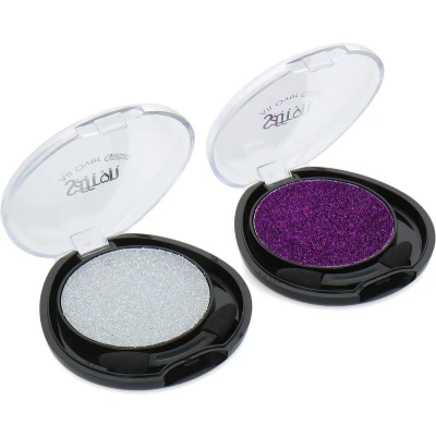Afbeelding van Saffron All Over Glitter Oogschaduw Purple &amp; Silver (set van 2)