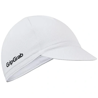 Afbeelding van GripGrab Lightweight Zomer Fietspet Mesh Cycling Cap Retro Fietsmuts UV Bescherming Helmmuts Wit Unisex Maat M/L (57 63 cm)