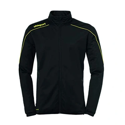 Afbeelding van Uhlsport Stream 22 Classic Trainingsjas Kind Zwart Limoen Geel Maat 152