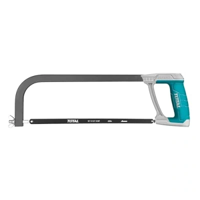 Afbeelding van TOTAL Zaagboog lengte 300 mm snijgereedschap voor metaal en hout ideaal loodgieterswerk timmerwerk Inclusief 63 reservekaag Aluminium