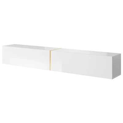 Afbeelding van NADUVI Collection Emma Tv meubel B 200 cm Wit/Goud