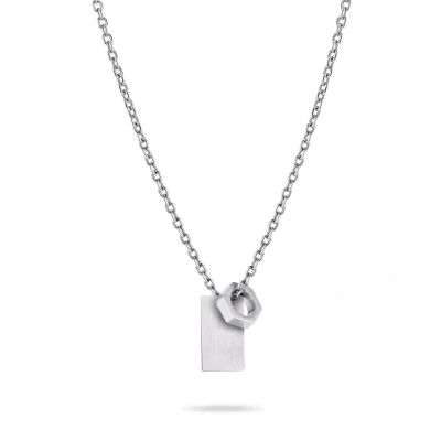 Afbeelding van Fynch Hatton Ketting, Heren, Maat: One Size, Silber