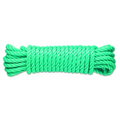 Afbeelding van Chapuis PC8 gedraaid polypropyleen touw 1,5 T diameter 10 mm lengte 15 m groen