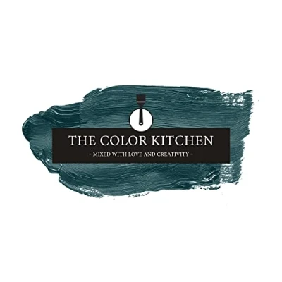 Afbeelding van The Color Kitchen TCK3012 Krachtige muurverf, schilderverf voor kleurrijke ruimtes, matte binnenverf in groen, 2,5 l dekkende verf