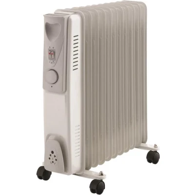 Afbeelding van Volteno 2500 W elektrische olieradiator, 3 warmtestanden, 11 ribben (wit), VO 0274