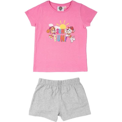 Afbeelding van Paw Patrol Pyjama / Shortama Roze Grijs Katoen maat 98/104