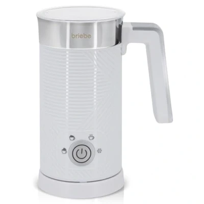 Afbeelding van briebe Elegance Elektrische Melkopschuimer, 4 in 1, Warm/Koudschuim, 130 ml, voor Koffie Latte, Cappuccino, Macchiato, Warme Melk, 300 Milk Frother, BPA vrij, 500 W, Design Wit
