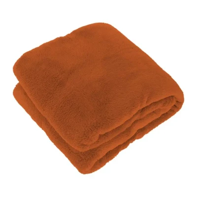 Afbeelding van Plaid justin l200 b150 cm leerbruin Unique Living
