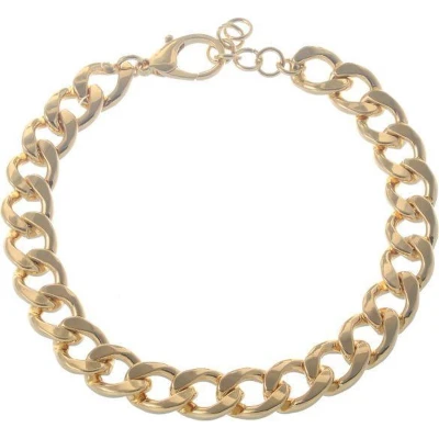 Afbeelding van Behave Ketting Gourmet schakelketting Goudkleur