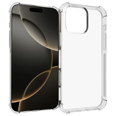 Afbeelding van Apple iPhone 16 Pro Max Hoesje Siliconen en TPU (zacht) iMoshion Softcase/Backcover Transparant Telefoonhoesje