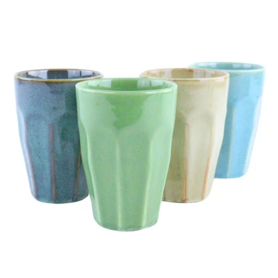 Afbeelding van OTIX Cappuccino Mokken 330 ml Latte Macchiato Glazen Hittebestendig Set van 4